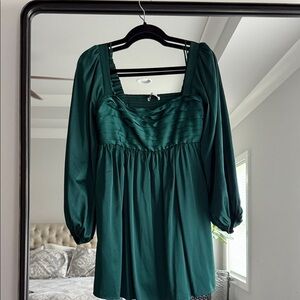 Abercrombie and Fitch satin, babydoll cut dress